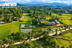 Vue aérienne de l’ancien village de Loc Yen, ville de Da Nang (Centre). Photo : vtcnews.vn