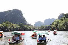 Le complexe paysager de Tràng An, dans la province de Ninh Binh. Photo : VNA.
