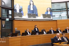 La professeure associée et docteure Nguyen Thi Lan Anh prête serment le 1er octobre au Tribunal international du droit de la mer (TIDM) à Hambourg, en Allemagne. Photo : VNA. 