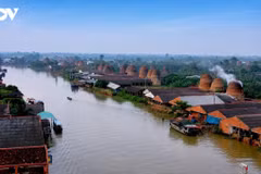 Un ancien village de fabrication de briques dans la province de Vinh Long. Photo : VOV