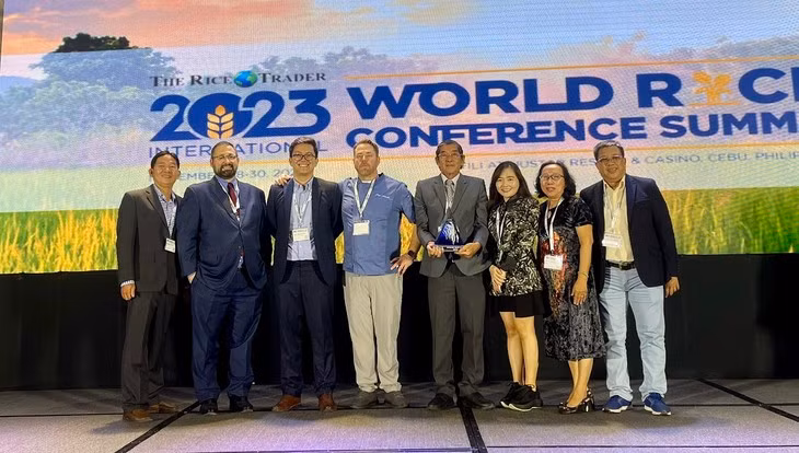 Des délégués lors de la Conférence mondiale sur le commerce du riz à Cebu, aux Philippines. Photo: VOV.
