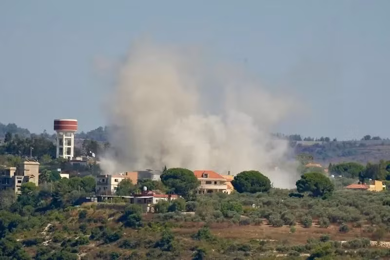 Une frappe aérienne de l'Israël sur la ville de Tayr Harfa, au sud du Liban, le 12 juillet 2024. Photo d’illustration : Xinhua.