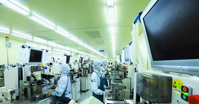 L'usine Hana Micron Vina 2 de la Sarl Hana Micron Vina, dans le Parc industriel de Vân Trung, situé dans le district de Viêt Yên, province de Bac Giang (au Nord du Vietnam). Photo : VNA.