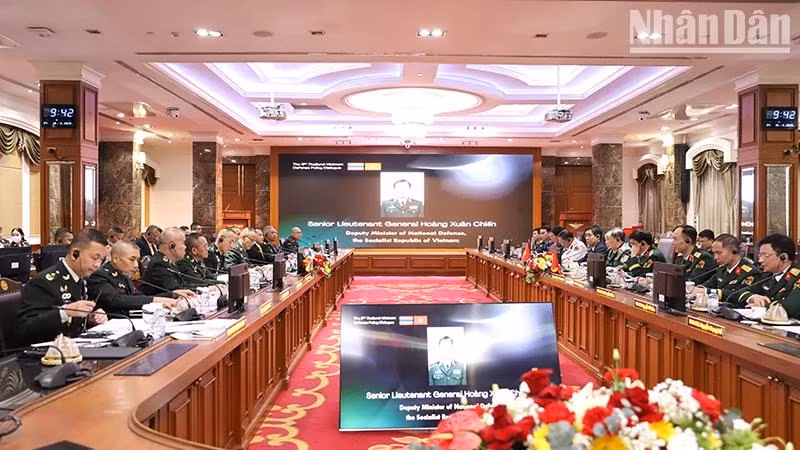Vue générale du 6e Dialogue sur la politique de défense entre le Vietnam et la Thaïlande, le 18 mars à Bangkok. Photo: NDEL