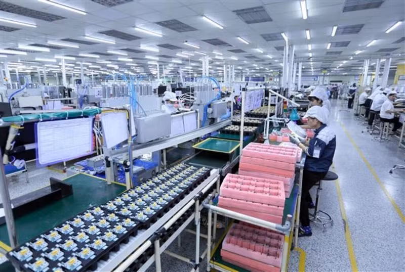 Nexcon Vietnam, une société à capital sud-coréen basée dans la province de Bac Ninh (au Nord). Photo: VNA.