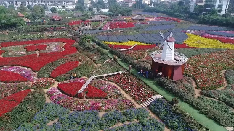 La vallée de fleurs de Hô Tây est une destination préférée des touristes. Photo : NDEL.