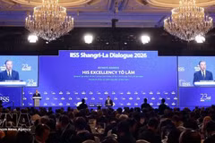 Le secrétaire général du Parti communiste du Vietnam (PCV) et président vietnamien, To Lam, s'exprime au Dialogue de Shangri-La. Photo : VNA.