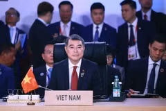 Le Premier ministre Le Minh Hung participe à la séance plénière du 48e sommet de l'ASEAN. Photo : VNA.