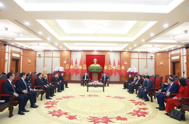 Lors de la réception. Photo : VNA.