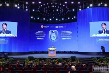 Le ministre vietnamien de la Sécurité publique, Luong Tam Quang, prend la parole. Photo : NDEL.