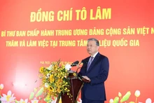 Le secrétaire général du Parti communiste vietnamien, To Lam. Photo : NDEL.