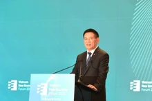 Le vice-Premier ministre Ho Duc Phoc a assisté et donné une orientation stratégique lors du Forum de la Nouvelle économie du Vietnam 2025, tenu le 2 octobre à Hanoï. Photo : VNA.