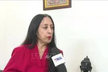 La professeure Reena Marwah, de l’Université de Delhi et secrétaire générale de l’Association des spécialistes de l’Asie (AAS). Photo : VNA.