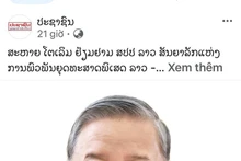 Photo du secrétaire général To Lam sur l'article sur le journal Pasaxon. Photo : capture de l'écran.