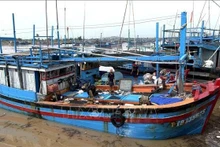 Des pêcheurs du port de Dong Tac (quartier de Phu Yen, province de Dak Lak) se préparent à prendre la mer. Photo : VNA.
