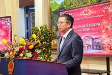 L’ambassadeur Pham Thanh Binh s’exprime lors du programme.