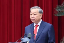 Le secrétaire général To Lam s'exprime à l'ouverture du 2e Plénum du Comité central du Parti. Photo : VNA.