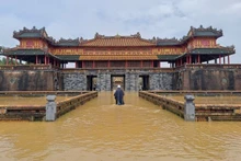 Inondations à la cité impériale de Huê. Photo : VNA.