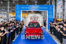 VinFast sort de chaîne son 200 000ᵉ véhicule électrique en 2025. Photo : VNA