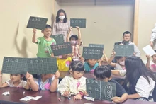 Une classe de vietnamien à l’École de langue vietnamienne Cay Tre (Osaka, Japon). Photo: TĐ