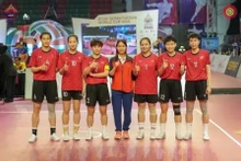 L’équipe féminine vietnamienne de sepak takraw remporte pour la première fois une médaille d’or en Coupe du monde. Photo : Fédération de sepak takraw du Vietnam.