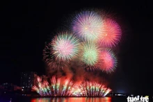 Le spectacle grandiose intitulé « Aspiration à se hisser au sommet » du Vietnam a été soigneusement mis en scène en cinq chapitres. Photo : TTO.