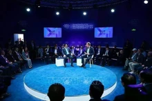 Vue d’ensemble du dialogue politique sur le thème « La nouvelle ère du Vietnam : de la vision à l’action », à Tianjin, le 25 juin. Photo : VNA.