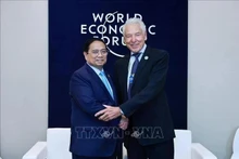 Le Premier ministre Pham Minh Chinh rencontre Peter Brabeck-Letmathe, président par intérim du FEM. Photo : VNA.