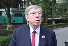 M. Viktor Alekseevich Petrov lors de sa venue au Vietnam pour participer aux activités commémorant le 50e anniversaire de la signature des Accords de Paris sur la fin de la guerre et le rétablissement de la paix au Vietnam. Photo : Thu Ha.