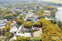 Le village écologique Huong Tra (quartier de Huong Tra) vu d'en haut. Photo : NDEL.