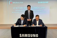 Lors de la cérémonie de signature. Photo : baoquocte.