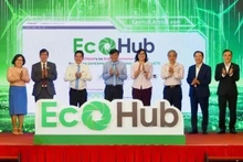 Lors de la cérémonie de lancement de la plateforme de commerce électronique B2B « verte » EcoHub à Ho Chi Minh-Ville. Photo : NDEL.