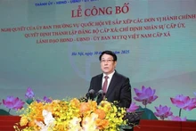 Le président de la République, Luong Cuong, s'exprime lors de l'événement. Photo : VNA.