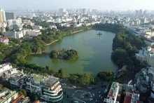 Le lac de l'épée restituée à Hanoi. Photo : VNA.