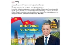 L'article sur le Vietnam publié le 3 juin par l'édition électronique de Pasaxon, l'organe officiel du Comité central du Parti populaire révolutionnaire lao (PPRL). Photo : VNA.