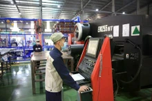 Système de machines de haute technologie de la société par actions Asia Industrial Engineering (district de Thuong Tin). Photo : hanoimoi.