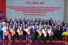 Le secrétaire général du Comité central du PCV, To Lam, à la cérémonie de création officielle de la nouvelle ville élargie de Ho Chi Minh-Ville. Photo : VNA.