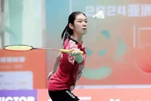 La jeune joueuse de badminton vietnamienne Nguyên Thi Thu Huyên enregistre la plus forte progression au classement mondial de l'année. Photo : BWF.