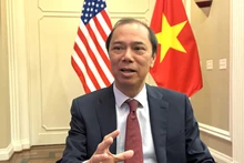 L’ambassadeur du Vietnam aux États-Unis, Nguyên Quôc Dung, lors de son entretien avec la VNA à Washington. Photo : VNA.