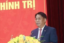 Phan Thang An, membre du Comité central du Parti, secrétaire du Comité provincial du Parti de Cao Bang et chef de la délégation provinciale au Congrès. Photo : VNA.