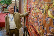 La peinture brodée datant de la dynastie Nguyen, conservée dans un état presque intact 