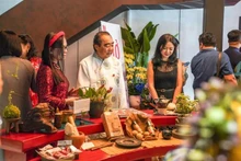 Dé visiteurs au nouveau musée du "phở", situé dans le quartier de Ben Thanh à Ho Chi Minh-Ville. Photo : sggp.org.vn