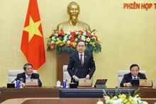 Le président de l’Assemblée nationale, Tran Thanh Man, s'exprime à l'ouverture de la 54ᵉ réunion du Comité permanent de l’Assemblée nationale. Photo : VNA.