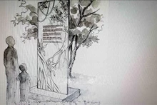 Une stèle à la mémoire des victimes de l'agent orange/dioxine, sera installée au parc Choisy, dans le 13e arrondissement de Paris. Photo : VNA.