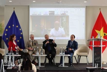 Débats lors du séminaire. Photo : VNA.