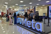 Un stand de Meta à une foire à Hà Nội. Photo / VNS
