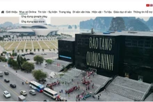 Le musée de Quang Ninh met en place un système de vente de billets en ligne intégré à son site web. Photo : baoquangninh.vn