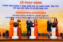 Cérémonie de lancement du Mois d'action pour l'égalité des genres et la prévention et la réponse aux violences basées sur le genre 2025. Photo: VietnamPlus