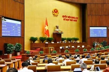 L'Assemblée nationale du Vietnam approuve des projets de lois. Photo : VNA.