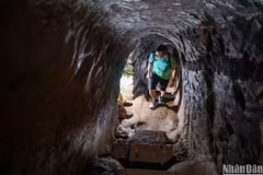 Les tunnels de Vinh Moc. Photo : Journal Nhân Dân.